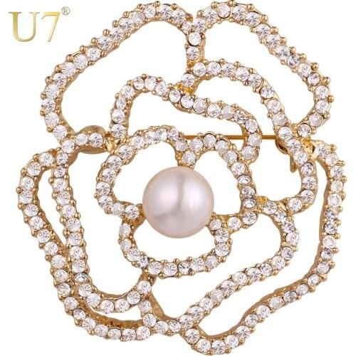 Броши цветок на одежду U7 China At AliExpress