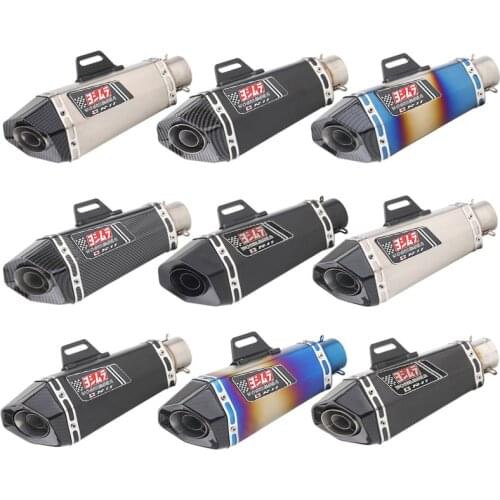 Inlet 51mm Motorcycle Exhaust Muffler Pipe Yoshimura R11 Motorbike DB Killer Universal for FZ1 FZ8 R15 R3 R6 ZX6R ZX10R MT10 etc