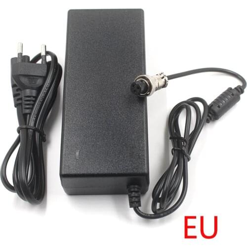54.6V 2A Li ion Battery charger for 48V 13S li-ion Battery DC Socket/connector charger GX12 3P