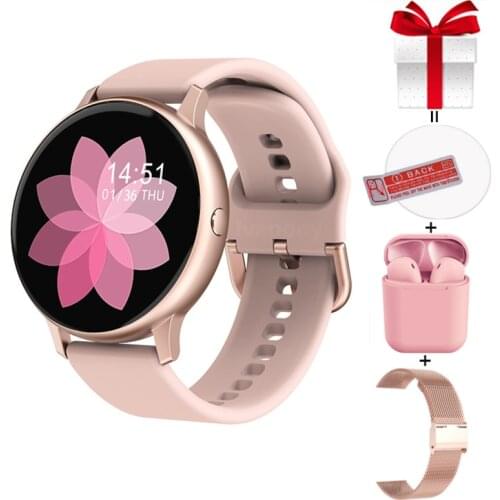 Women Fitness Tracker Smartwatch Waterproof IP67 Smart Watch ECG PPG Whatsapp Facebook Notification Reminder For Samsung Huawei