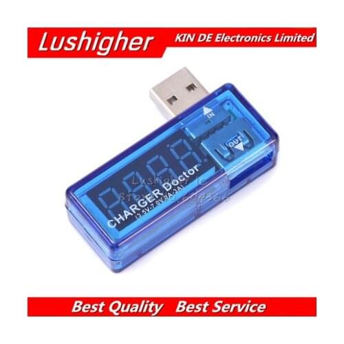 1pcs Digital USB Mobile Power Charging Current Voltage Tester Meter Mini USB Charger Doctor Voltmeter Ammeter