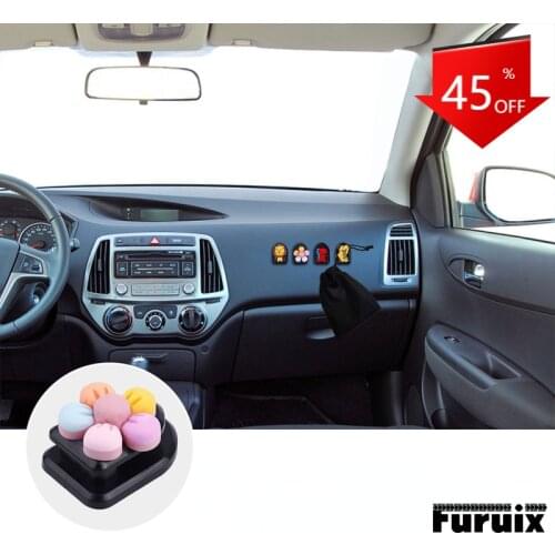 1PC Mini Multi Function Car Mounted Hooks Cute Car Stick Hook for Groceries Bag Home Wall Decorations Door Hanging