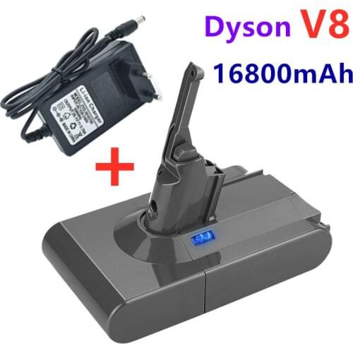 100% Original DysonV8 16800mAh 21.6V Battery for Dyson V8 Absolute /Fluffy/Animal Li-ion Vacuum Cleaner rechargeable Battery