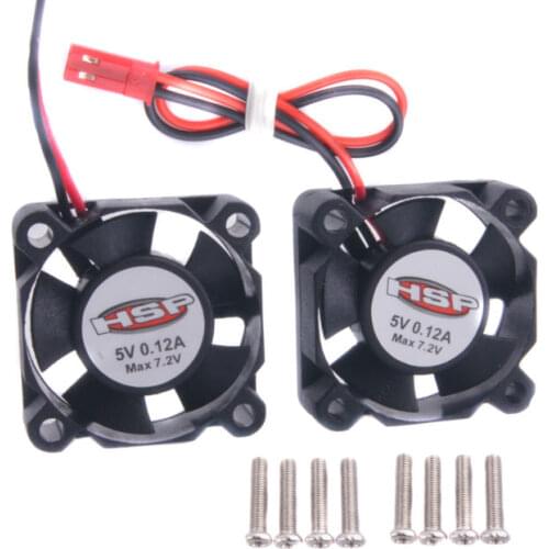 2PCS RC Model Motor Heat Sink Fan 30*10mm Cooling DC5V 7.4V 0.15A JST Connector
