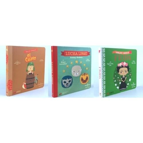 3 Books Parent Child Kids Baby Spanish English Picture Book Knowledge Enlightenment Learning Reading Cardboard Book Age 1 up