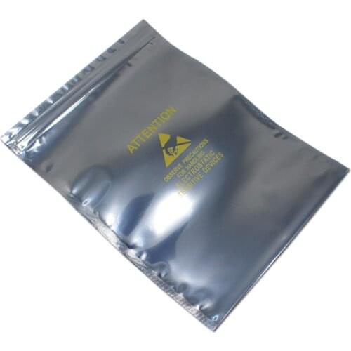 350pcs/Lot DHL Clear Antistatic Zipper Top Self Seal Plastic Storage Bag For Electronic Accessories ESD Shielding Package Pouch