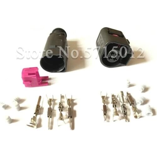 4 Hole 4B0973812 4B0973712 Automotive Connector 1.5mm Waterproof Pressure Water Temperature Sensor Plug For VW