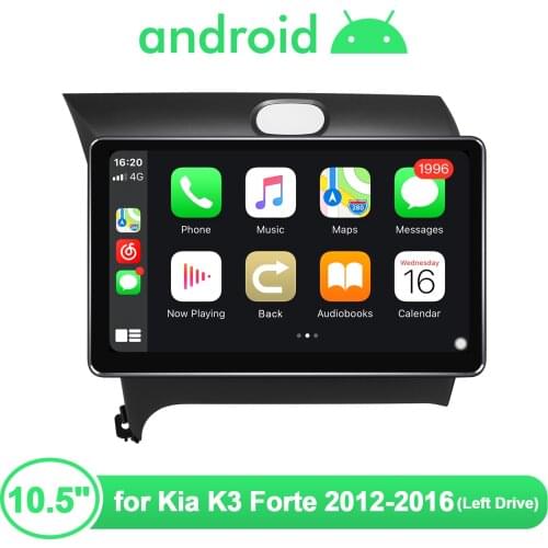 For Kia K3 Forte 2012-2016 Car Radio Multimedia Player Navigation Stereo GPS 10.5 Inch Android Autoradio Car Intelligent System