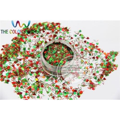 Xmas-8 Mix shiny christmas glitter holographic colors and shapes spangles glitter for nail Art or DIY decoration 1pack=50g