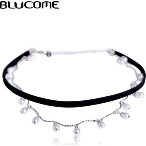 Blucome Pearl Necklaces For Women