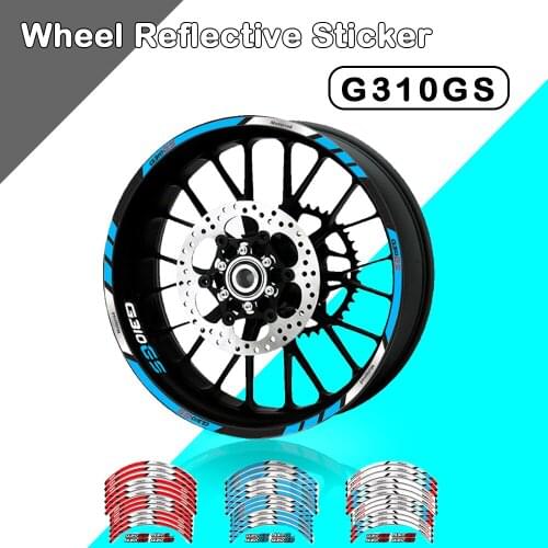FOR BMW G310GS G310 GS Motorcycle Decorative High Quality Stripe Sticker Front and Rear Wheel Reflective Decal Accessories