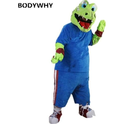 Cosplay Crocodile Mascot Costume Fursuit Cartoon Party Game Fancy Dress Advertising Parade Adults Outfits Halloween
