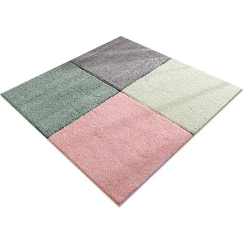 Island Velvet Climbing Mat 3 Cm Thick Plush Tatami Stitching Mat Childrens Suede Crawling Mat Bedroom DecorHome fluffy rug rugs