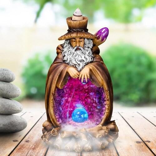 Old Man Shape Burner Backflow Incense Burner Old Man Shape Incense Holder Home Decor Handmade Carft Ornaments Decorative