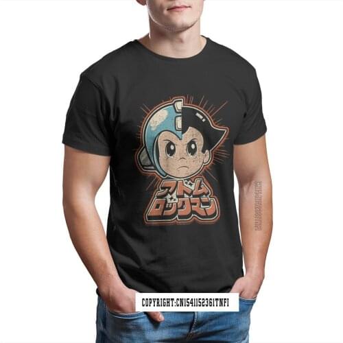 MegaBoy Tetsuwan Atom Anime Astro Boy Manga NewAdults T Shirt Graphic 100% Cotton Ofertas Homme TShirt Men Anime Clothes