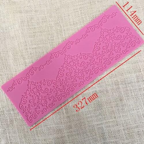 Minsunbak New Lace lace silicone mold Cake border silicone mold lace cake mold soft candy tool sugar lace pad cake decoration