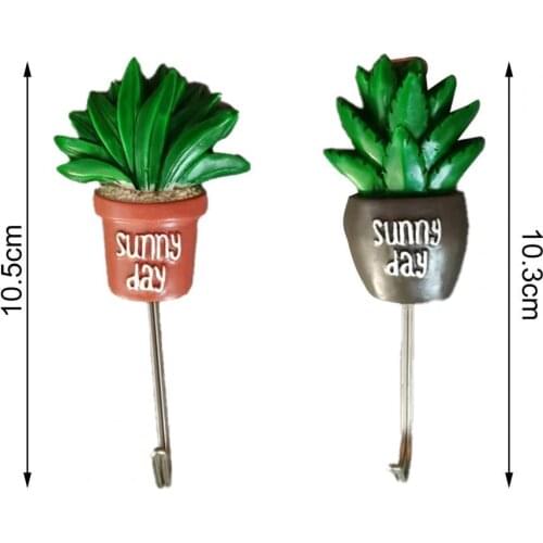 Cartoon Pattern Door Hanger Useful Self Adhesive Wall Hooks Resin Anti-corrosion No Falling Creative Door Hanger for Bathroom