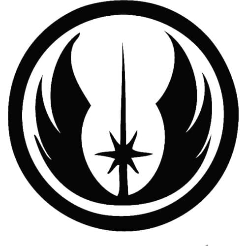 Dawasaru Jedi Order Star Wars Personality Car Sticker Sunscreen Decal Laptop Suitcase Motorcycle Auto Accessories PVC,12cm*12cm