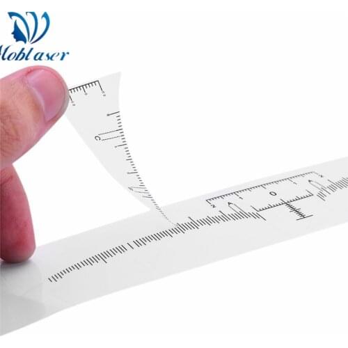 Disposable Accurate Ruler Eyebrow Sticker Permanent Makeup Eyebrow Shaping Tool Measurement Ruler Sticker For microblading