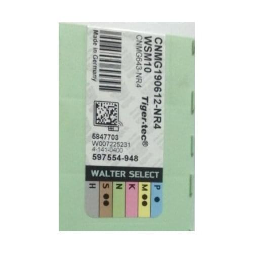 ORIGINAL 10PCS CARBIDE INSERT CNMG190612-NR4 WSM10