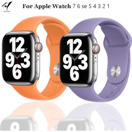 Silicone strap for Apple watch band 44mm/40mm iwatch band 42mm/38mm Sport bracelet watchband for apple watch 6 SE 5 4 3 2 44 mm