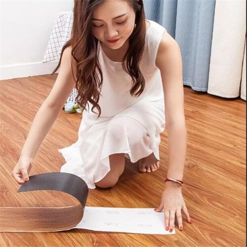 Self-adhesive PVC flooring stone plastic floor leather self-adhesive home bedroom waterproof thick wear-resistant floor stickers
