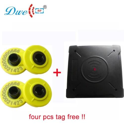 134.2Khz ISO11784/ 5 FDX-B HDX mounted RS232 reader for sheep cattle animal management with full duplex HDX ear tag free