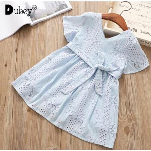 Baby Girl Blue Lace Dress 2-3 Years Old Girl Clothes Toddler Girl Dresses Little Girl Clothes Kids Fashion Dress Kids Clothing