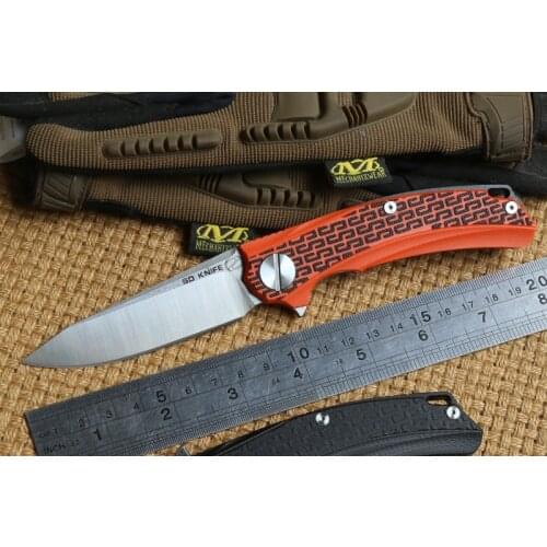 STEDEMON BG01 Flipper folding knife 12C27 blade KVT ball bearing G10 handle camping hunting outdoor Survival knives EDC tools