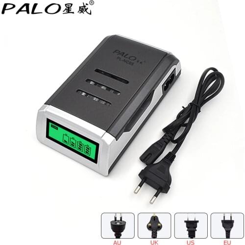 Smart LCD Display Intelligent Battery Charger for 1.2v NiCD NiMH AA AAA Rechargeable Batteries Universal Battery Charger