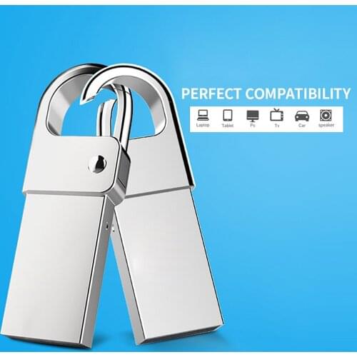 USB2.0 USB Flash Disk Perfect Compatibility Multi-function Protection Waterproof Compact & Easy to Carry Metal Design 128GB