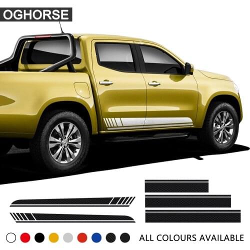Front to Rear AMG Racing Stripes Side Skirt Vinyl Decal Sticker for Mercedes Benz X-Class W470 2017-2020 Accessories