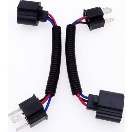 1 Pair Harness Adapter Headlight Conversion Cable Wire Connector for H4 Male To H13 Car USB Socket Car Pigtail Wire Auto Parts