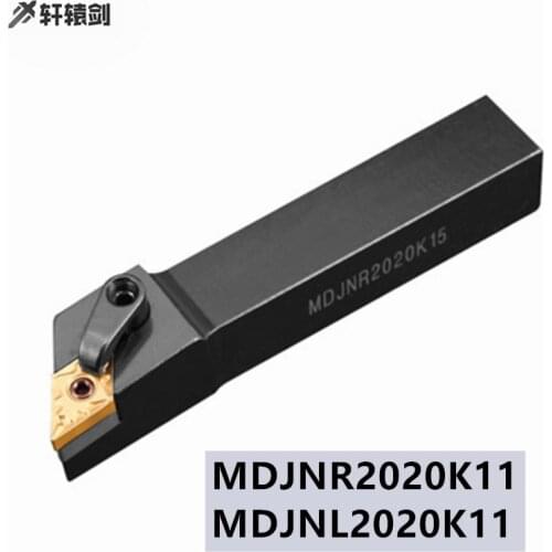 1PC MDJNR2020K11 MDJNL2020K11 MDJNR2020K15 Turning Tool Holder, Carbide CNC Rod Blade DNMG
