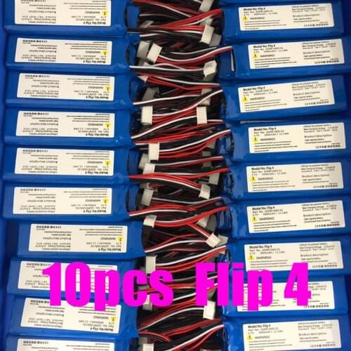 10 pcs/lot for JBL Flip 4 Battery GSP872693 01 Speaker Batteries Wholesale 3000mah