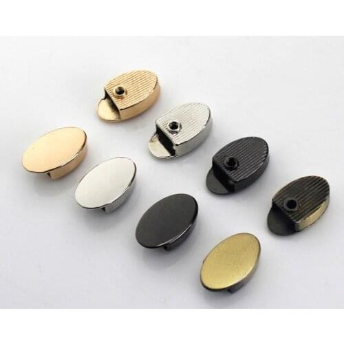 10pcs Metal Zipper Stopper Zipper Tail Clip Stop Tail Plug Head with Screw DIY bag Leather Hardware Leather Craft 12x20mm