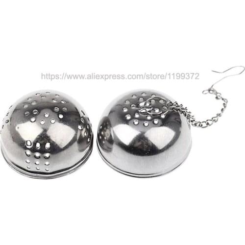 100 pcs/lot Stainless Steel Egg Shaped Tea Teakettles Infuser Strainer Locking Spice Ball #1548