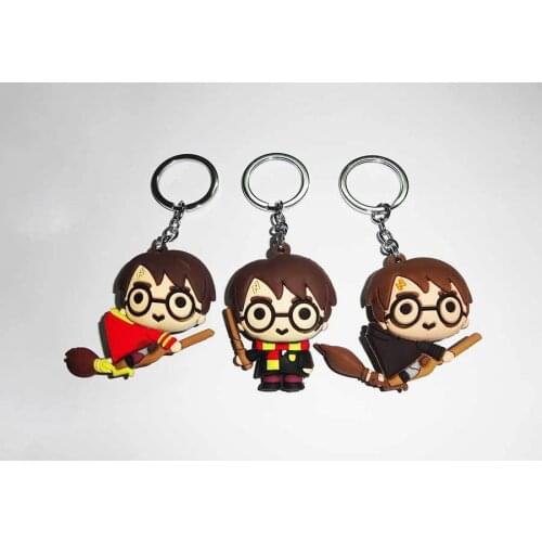 3D Three-dimensional Creative PVC Soft Rubber Keychain Q Version Shape Three-dimensional Keychain Bag Ornaments