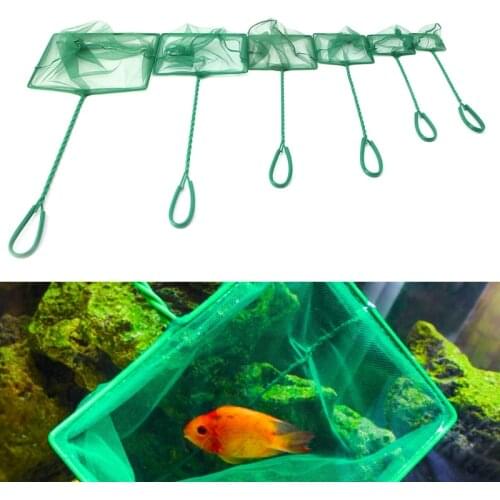 1PC Aquarium Fish Tank Square Shrimp Small Betta Tetra Fish Net 3"-10" 6 Sizes
