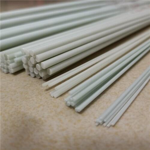 40PCS White Glass Fiber Rod Diameter 5MM Customized Model Construction Insulating Fiberglass Bar Lenght 650mm