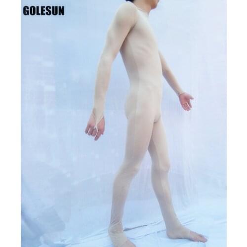 Adult Men or Women bodysuit nude render Jumpsuit Ballet Dance stage costumes form Body suit clothing