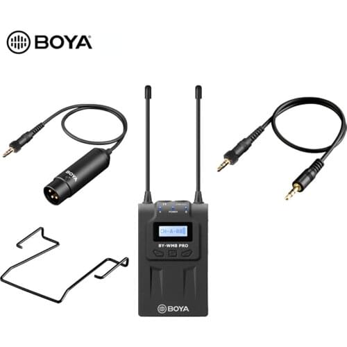 BOYA RX8 Pro Dual Channel Wireless Receiver UHF 48 Bodypack for Transmitter BY-WXLR8 BY-WHM8 BY-WM8 TX8 Pro Microphone System