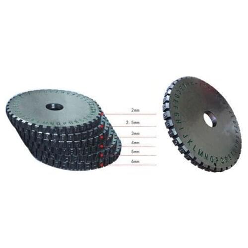 Letter Wheel For Semi-automatic Sheet Embosser Metal marking Stamping Printer ATT