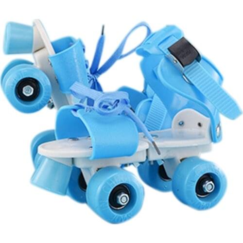 Children Roller Skates Adjustable Size Double Row 4 Wheels Skating Shoes Sliding Slalom Inline Skates Kids Gifts Roller Sneakers