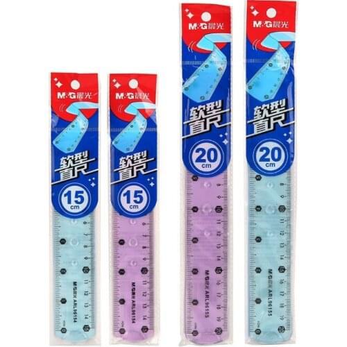 Soft Ruler 15cm/20cm ruler primary school students stationery Korea simple cute school supplies creative rulers M&G 96155/96156