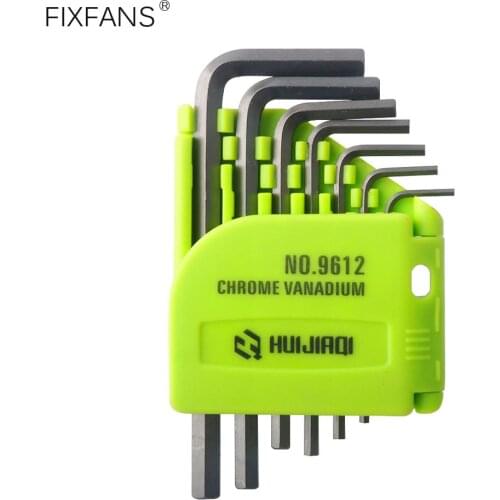FIXFANS 7 Piece Metric Hex Key Set Small Hex Key Screwdriver for Hexagon Socket Screws, 1.5mm 2mm 2.5mm 3mm 4mm 5mm 6mm