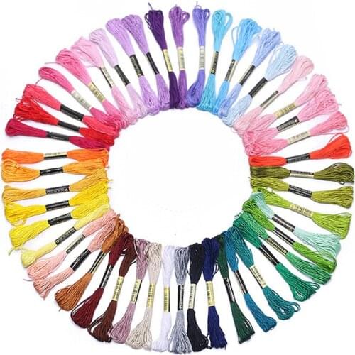 Sewing Skein Threads Polyester Colourful Cotton Embroidery Thread Handmade Accessories Similar DIY Sewing Tool Cross Stitch