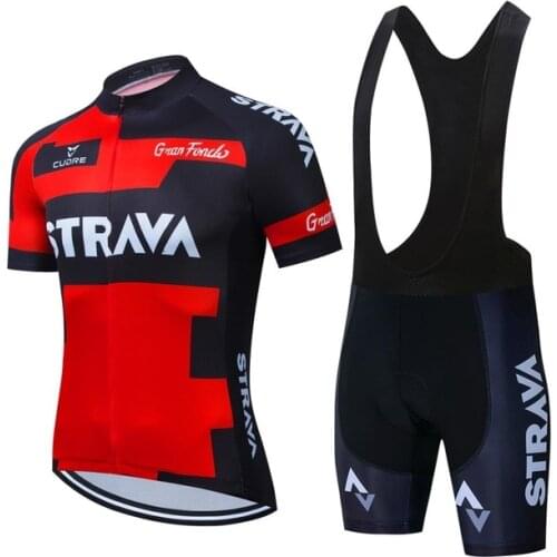 2021 summer new strava breathable cycling suit team racing sports cycling mens cycling shirt bicicleta set men clothing