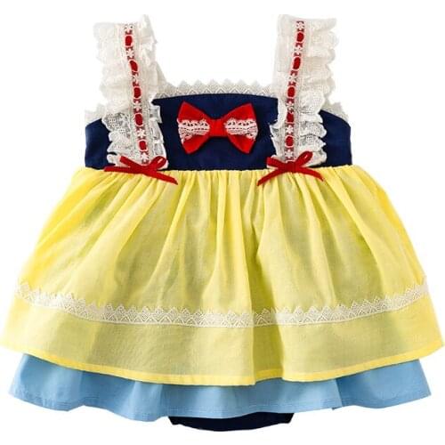 Vlinder Baby Girl dress Baby clothes Summer Princess Dresses Girls Birthday Dresses Newborn Short Sleeves Infant Dresses