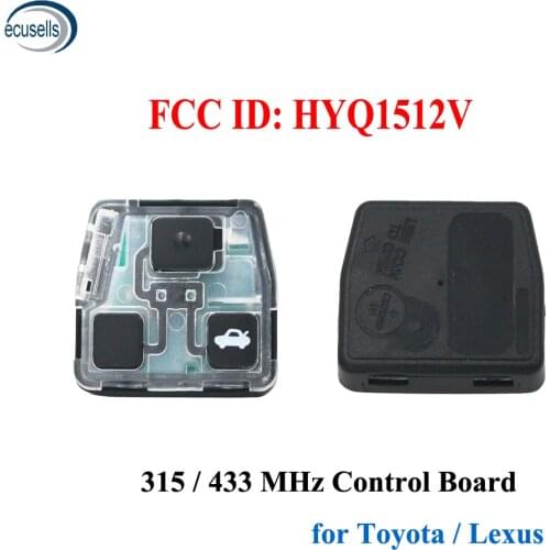 For 2B 3B Remote Key Board Inner Internal Core Assembly for Toyota Camry Prado Corolla Frequency 315/433MHz HYQ1512V